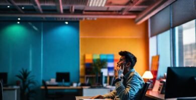 Un espacio de trabajo vibrante y sereno