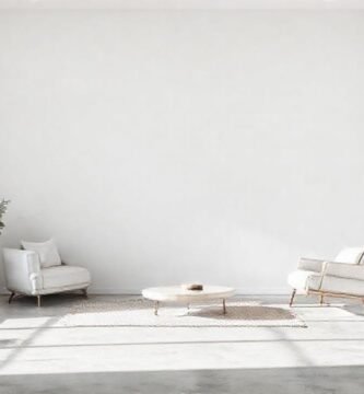 Un salón minimalista