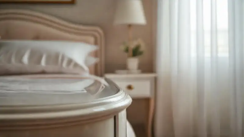 Habitación pastelina, elegante y serena