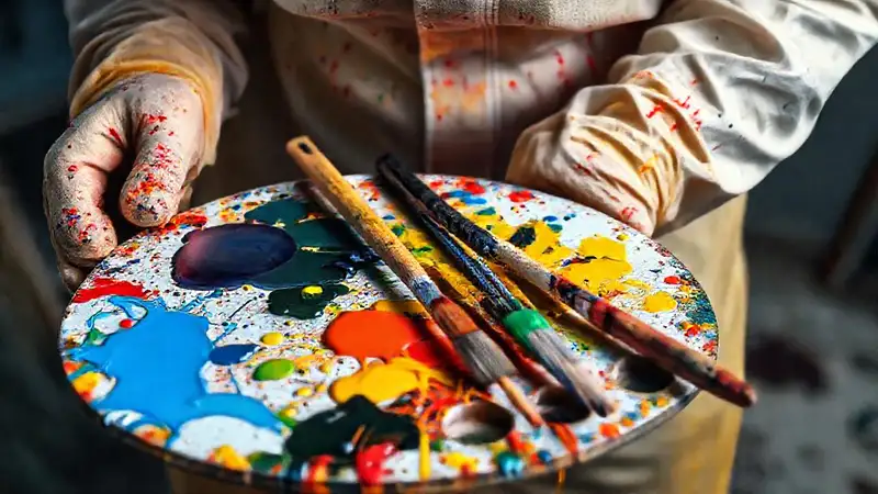Fotografía profesional de pintura vibrante