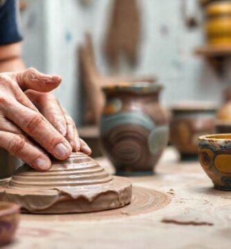 Artisan crea cerámica con texturas únicas