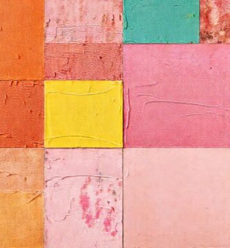 Texturas modernas y coloridas decoran el hogar