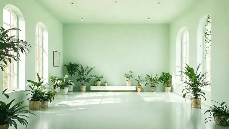 Un espacio verde y sereno