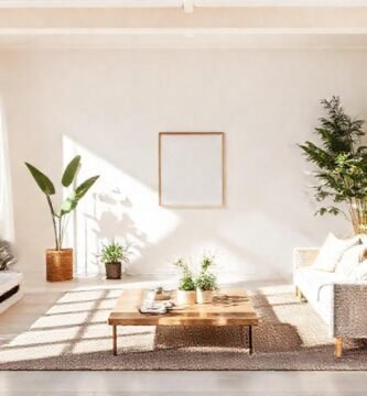 Un salón luminoso y acogedor