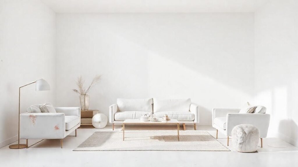 Un estudio minimalista de tonos suaves
