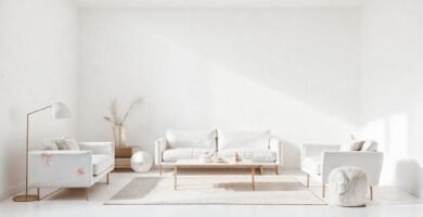 Un estudio minimalista de tonos suaves